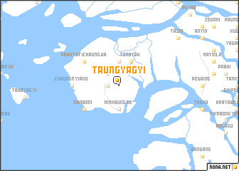 map of Taungyagyi