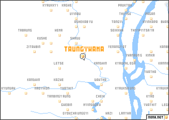 map of Taung Ywama