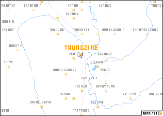 map of Taungzin-e