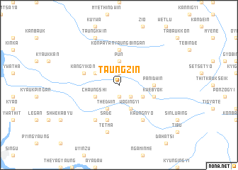 map of Taungzin