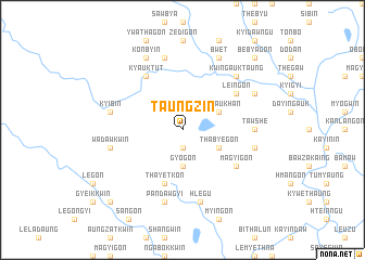 map of Taungzin