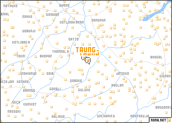 map of Taung