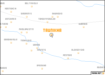 map of Taunikha