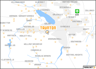 map of Taunton