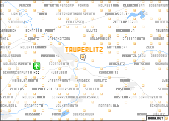 map of Tauperlitz