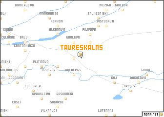 map of Taureskalns