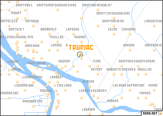 map of Tauriac