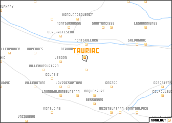 map of Tauriac
