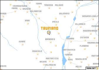 map of Tauriano