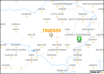 map of Tauriers