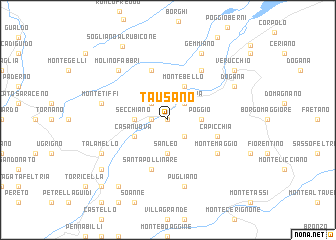 map of Tausano