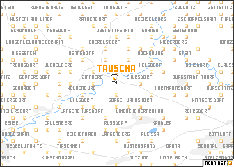 map of Tauscha