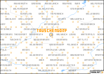 map of Tauschendorf