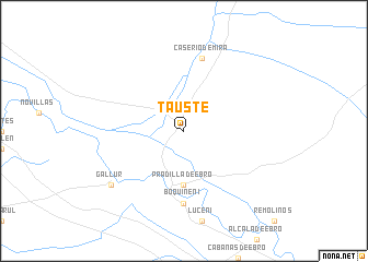 map of Tauste