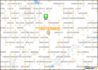 map of Tautenhain
