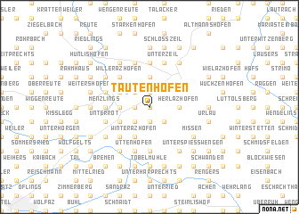 map of Tautenhofen