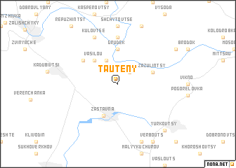 map of Tauteny