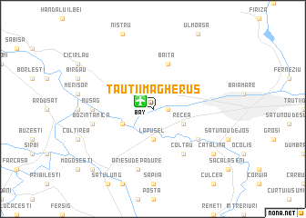 map of Tăuţii Măgheruş