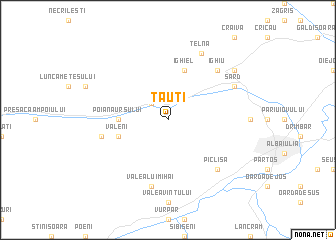 map of Tăuţi