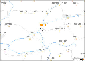 map of Tăut