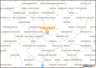 map of Tauvert