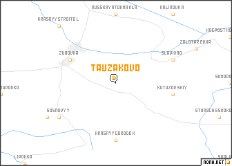 map of Tauzakovo