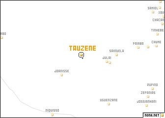 map of Tauzene