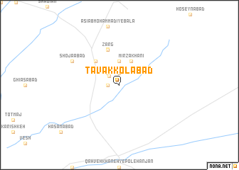 map of Tavakkolābād