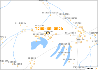 map of Tavakkolābād