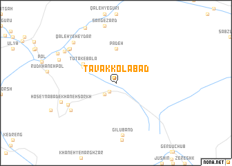 map of Tavakkolābād