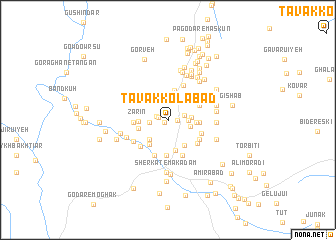 map of Tavakkolābād