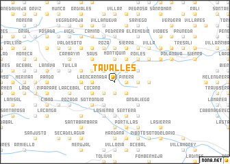 map of Tavalles