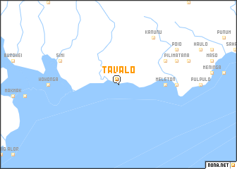 map of Tavalo