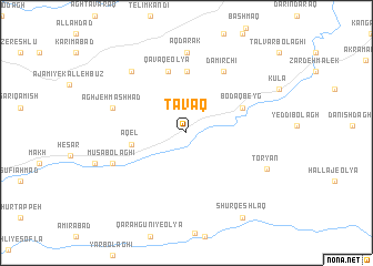 map of Ţavaq