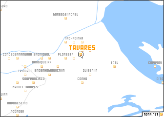 map of Tavares