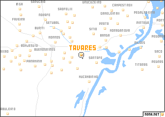 map of Tavares