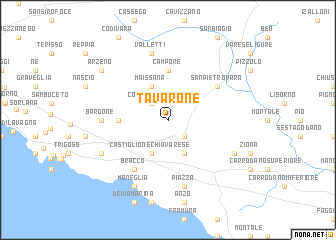 map of Tavarone