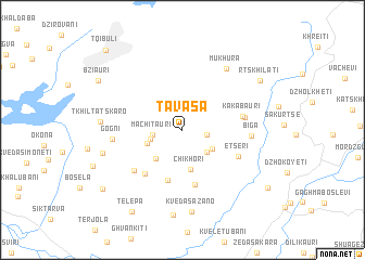 map of Tavasa