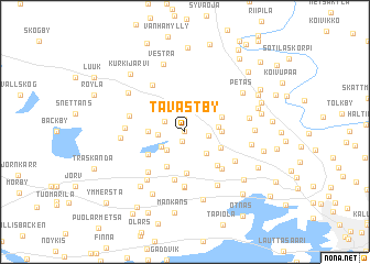 map of Tavastby
