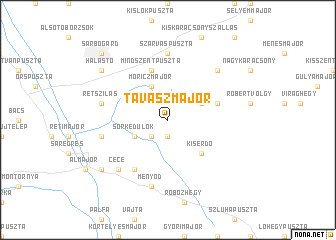 map of Tavaszmajor