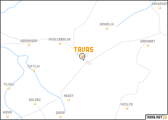 map of Tavas