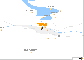 map of Tavda