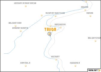 map of Tavda