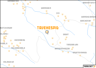 map of Ţāveh Espīd