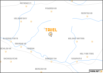 map of Tavel\