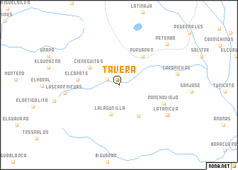 map of Tavera