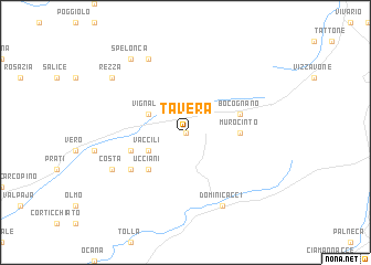 map of Tavera