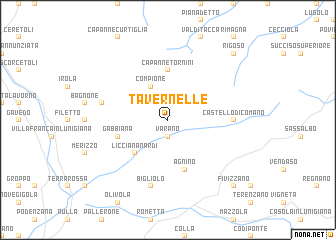 map of Tavernelle