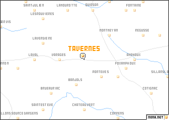 map of Tavernes