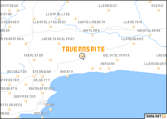 map of Tavernspite